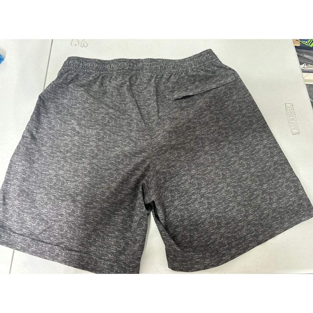 Chubbies Mens Ultimate Training Shorts Charcoal Gray Space Dye 7 Inseam Medium - Picture 3 of 8